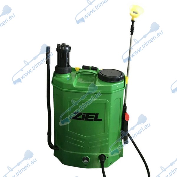 Градинска пръскачка 2 в 1, акумулаторна и ръчна, Ziel CF-16EC-16ED 16л, 12V, 8Ah